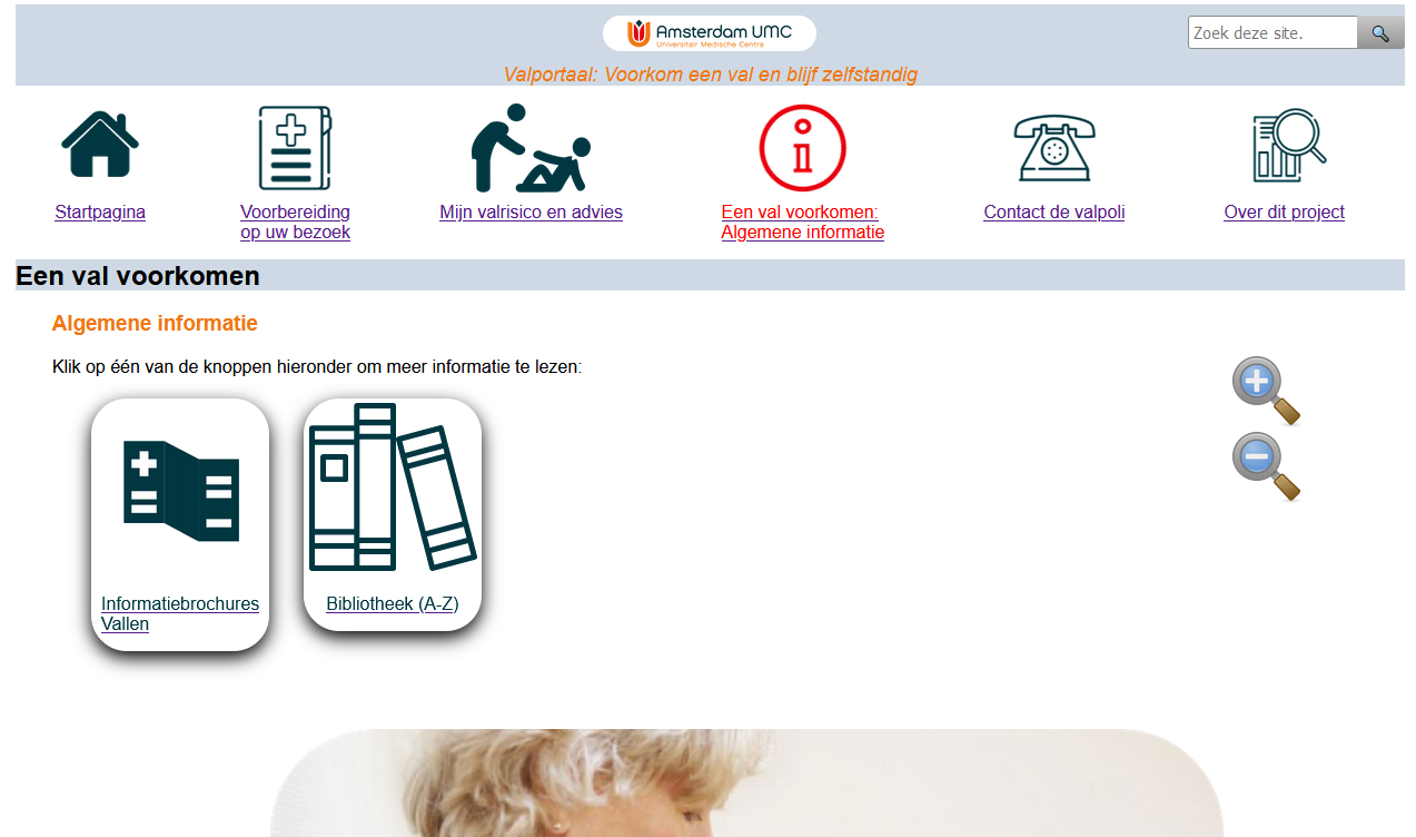 Screenshot Valportaal Library